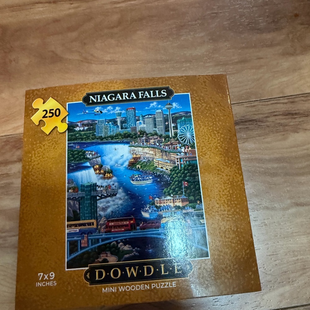 Mini Wooden Puzzle - Niagara Falls - 250 Pieces